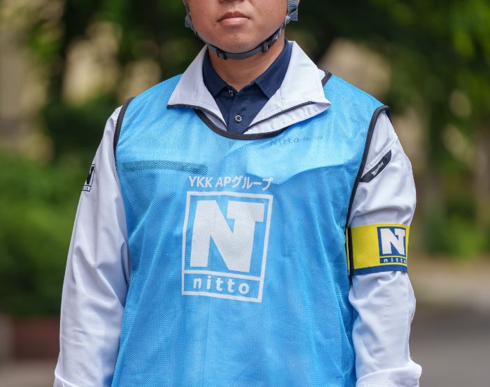 作業員の識別ベスト