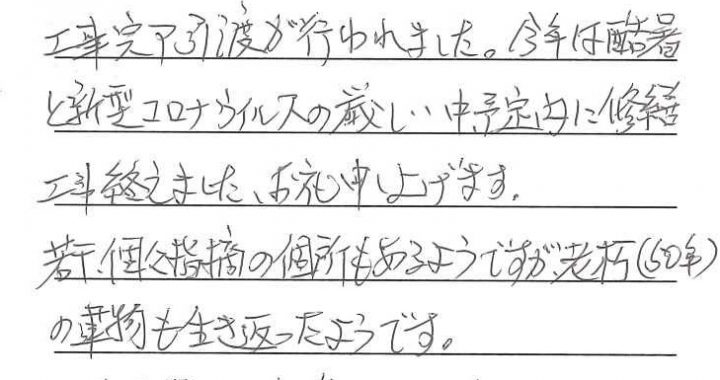 社長直行便をいただきました
